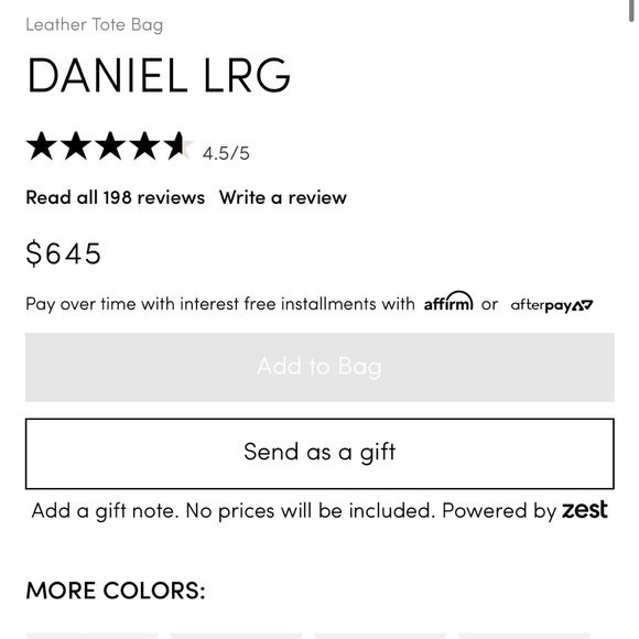 hammitt daniel large , NWT , almond tan / brushed silver - Picture 2 of 11